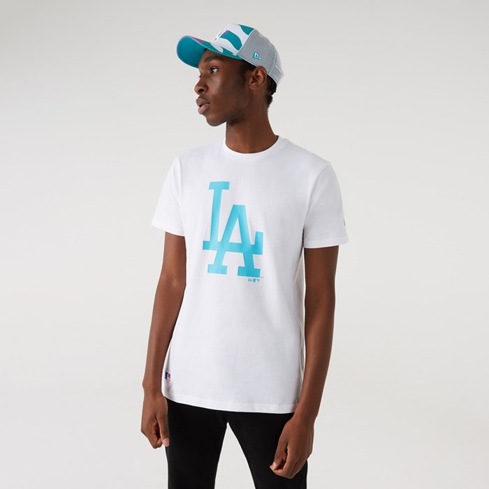 LA Dodgers Colour Pack Miesten T-paita Valkoinen - New Era Vaatteet Verkossa FI-874291